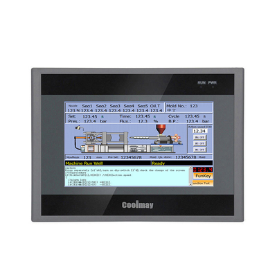 Linux System 7'' Touch Screen Panel PLC HMI All In One 8 Channel High Speed Pulse