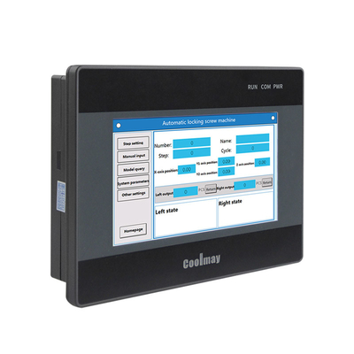 4,3 el PLC de la pulgada HMI que programa DC24V 60K colorea el consumo de HMI 4-6W para el control de la automatización