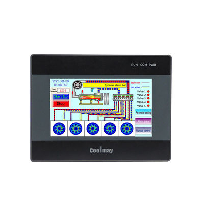 Coolmay Oem Odm Logotipo Automatización industrial 12v 12v 24v Ac Dc Relé 24mt Plc digital HMI Combo integrado