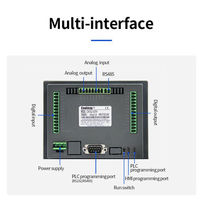 CNC Stepper Servo sin escobillas Pwm conductor de motor doble velocidad HMI PLC combo controlador lógico programable